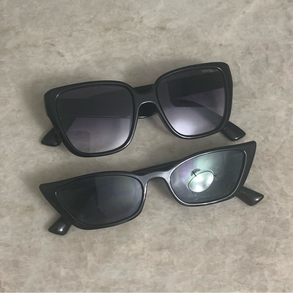 Levi's Black and Cat-Eye Sunglasses Duo